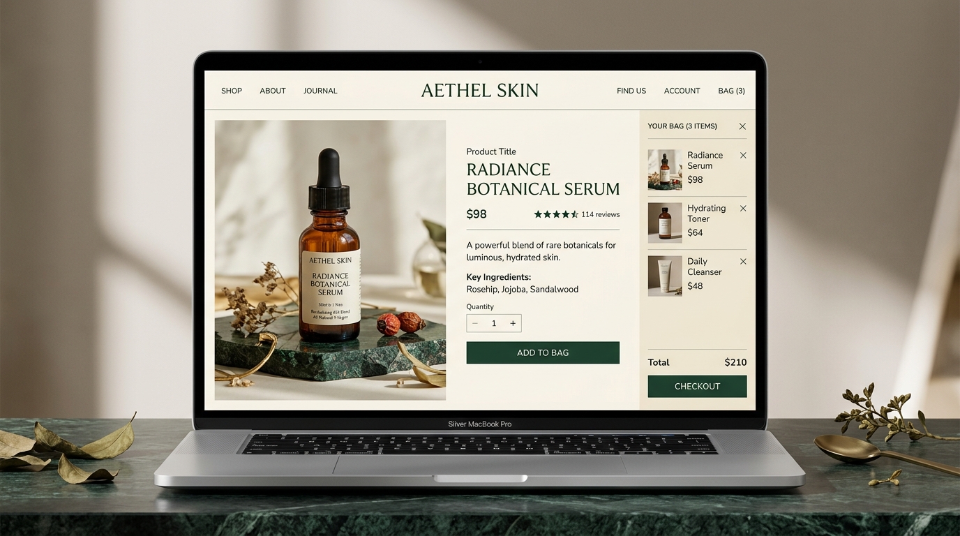 AURA BOTANICA — LUNEXIS Website Template